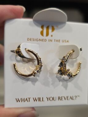 BP HOOPS Alexandrite On Gold.
